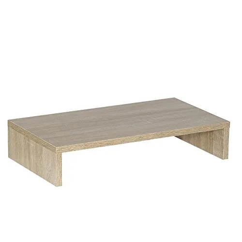 CARO-Möbel Monitorständer Monitor Schreibtischaufsatz Bildschirmerhöhung in Sonoma Eiche 50 x 10 x 27 cm (B x H x T)