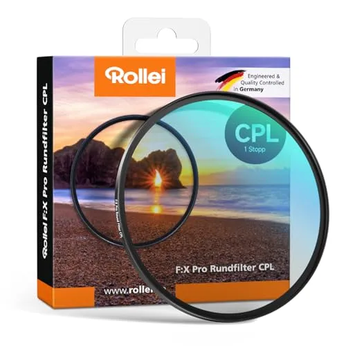 Rollei F:X Pro CPL Polfilter 55mm - Kamera-Filter, reduziert Spiegelungen und intensiviert Farben für beeindruckende Fotos.