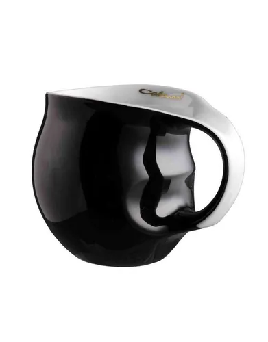 Luigi Colani Porzellan Kaffeebecher - Modernes Design in Schwarz - Thermobehälter aus hochwertigem Porzellan, ideal für stilvolle Kaffeemomente. Die moderne Form vereint Funktionalität und Ästhetik.