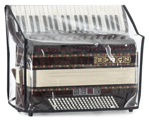 Alpenklang Cover für 120 Bass-Akkordeon Transparent