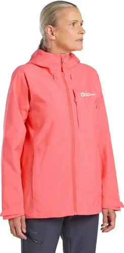 Jack Wolfskin Funktionsjacke TEMPEST 2L JKT W rot XS (34) - Funktionsjacke für Damen, atmungsaktiv, wasserdicht und winddicht mit TEXAPORE ECOSPHERE Technologie – ideal für Outdoor-Aktivitäten bei jedem Wetter.