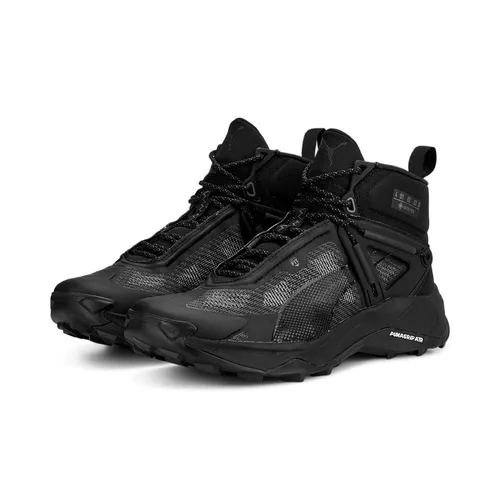 Puma Trail-Wanderschuhe Explore Nitro Mid GTX (wasserdicht) schwarz Herren, Größe Euro (US): 39 (7) - SALE Outdoor - Der Explore Nitro Mid GORE-TEX vereint Komfort und Stabilität für jedes Terrain, dank NITRO-Schaum und PUMAGRIP ATR-Außensohle.