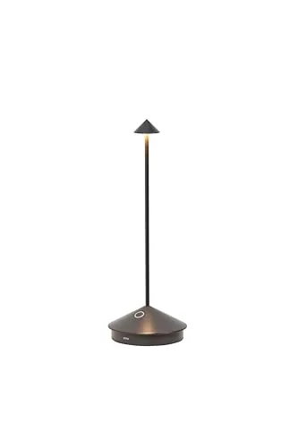 Zafferano Pina Lampe, Wiederaufladbare Touch-Control Tischlampe - Tischlampen für Innen- und Außenbereich mit elegantem Design, dimmbar und energieeffizient. Ideal für stimmungsvolle Beleuchtung und lange Akkulaufzeit von 12 Stunden.