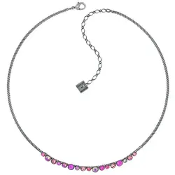 KONPLOTT Collier Konplott Kette Collier Water Cascade Glam Pink antik Silber