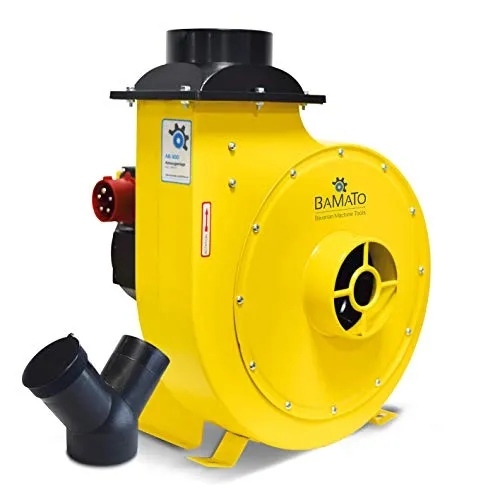 Radialventilator AB-300 - Lüftungstechnik mit 2530m³/h Absaugleistung, ideal für sauberes Arbeiten in der Holzverarbeitung. Robustes Metallgehäuse und vielseitige Montageoptionen sorgen für höchste Effizienz.