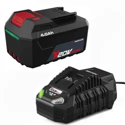 Parkside 20V 4.0 Ah Akku PAP 204 + Schnellladegerät PLG 20 C3 - Leistungsstarker 20 V Lithium-Ionen Akku mit 4 Ah und Schnellladegerät, ideal für alle Geräte der PARKSIDE X 20 V Team Serie. Schnelle Ladezeiten und hohe Effizienz für Ihre Projekte.