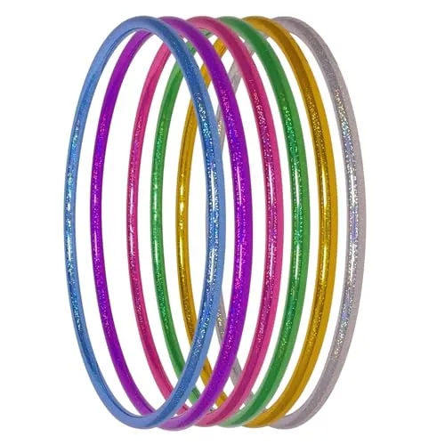 hoopomania Kinder Hula Hoop Reifen mit Glitter Muster, Ø80cm - Bauchtrainer & Rückentrainer – Mit Glitzer für mehr Spaß beim Training! Fördert Ausdauer und Körperhaltung, ideal für aktive Kinder. Robuste Handarbeit aus Bayern.