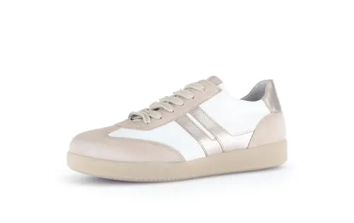 Gabor Damen Low-Top Sneaker - Best Fitting für optimalen Komfort - Damen-Sneaker mit Best Fitting für perfekten Sitz und hohen Tragekomfort. Ideal für Freizeit und Alltag, in stylischem Oak/Weiss/Puder Design.