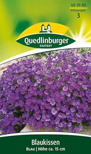 Blaukissen Saatgut, Blau - Blaukissen Saatgut in Blau, ideal für farbenfrohe Gartenakzente. Hochwertiges Saatgut für eine schöne Blütenpracht im Garten.