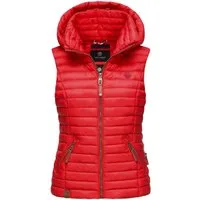 Navahoo Damen Übergangsjacke Shadaa - Leichte Steppweste mit Abnehmbarer Kapuze - Funktionsjacken: Modische, wasserabweisende Weste für die Übergangszeit, ultraleicht und tailliert, ideal für Outdoor-Aktivitäten und einfach im Rucksack verstaubar.
