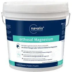 orthosal®MAGNESIUM HORSE 5kg Eimer - Hochwertiges organisches Mikronährstoffprodukt für die optimale Versorgung Ihres Pferdes mit Magnesium. Unterstützt die Muskel- und Nervenfunktion für mehr Wohlbefinden. Ideal für die tägliche Fütterung.