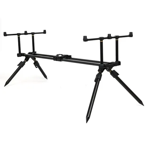 FOX Horizon Dual 3-Rod Pod mit Tragetasche - Praktischer Angelrutenhalter für bis zu 3 Ruten, robust und leicht zu transportieren. Ideal für Angler, die Wert auf Flexibilität und Komfort legen.