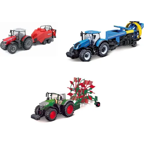 Bburago (assortiert)TO TRATTORI CON RIMORCHIO - 10 CM (7873)