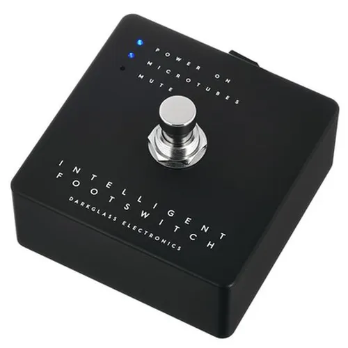 Darkglass Intelligent Footswitch - Intuitive Steuerung für Darkglass Microtubes-Verstärker, aktiviert die Microtubes-Engine per Antippen und bietet Stummschaltung, ideal für Bühne und Studio.
