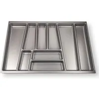 SO-TECH® Besteckeinsatz ORGA-BOX® II - Silbergrau, 70.5 cm - Sonstige Küchenhelfer, passgenauer Besteckeinsatz für Nobilia Schubladen, ideal für Ordnung in der Küche.