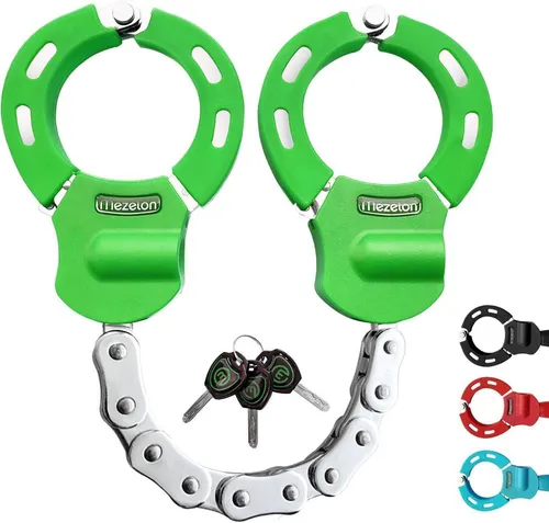 E-Scooter Hochsicherheits Handschellenschloss Grün - Elektro-Scooter, robustes Hochsicherheits Schloss mit einzigartigem Handschellen-Design für maximalen Diebstahlschutz.