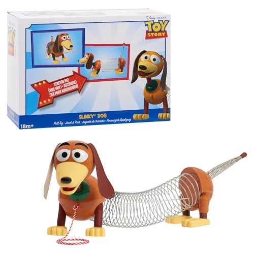 Disney•Pixar Toy Story Slinky Dog Nachziehspielzeug, Hund mit Zugfeder für Jungen und Mädchen ab 18 Monaten von Just Play