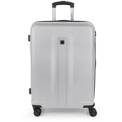 Gabol Jet 4-Rollen-Trolley 66 cm M (blau) - Moderner Koffer aus robustem ABS für stilvolle Reisen. Mit leichtgängigen Rollen und Teleskopgriff ideal für unterwegs. Praktische Innentaschen für eine organisierte Reise.