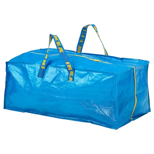 IKEA FRAKTA Tasche für Karre, blau, 76 L mit Reißverschluss - Aufbewahrungstasche mit 76 Litern Volumen, langlebig und platzsparend, ideal für Einkäufe oder die Freizeit.