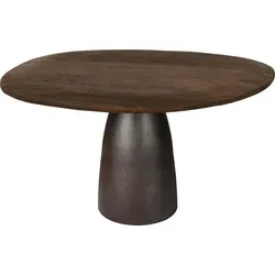Brix Esstisch Marron Espresso 140x120 cm - Stilvoll und Langlebig - Der Brix Esstisch Marron Espresso ist aus hochwertigem Mangoholz gefertigt und bietet mit seinem modernen Design und stabilen Metallgestell Platz für 4 Personen. Ideal für gesellige Abende und ein echter Blickfang in jedem Esszimmer.