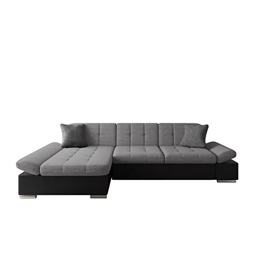 Mirjan24 Ecksofa Montana Sale - Flexibles L-Form Sofa mit Regulierbaren Armlehnen - Sofagarnitur mit verstellbaren Armlehnen und freistehendem Design, ideal für moderne Wohnräume. Erhältlich in verschiedenen Farben für individuelle Anpassung.
