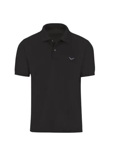 TRIGEMA Poloshirt DELUXE Piqué, Herren, Gr. XL, schwarz - Herren-Shirts aus 100% Baumwolle, mit hohem Tragekomfort und edler TRIGEMA-Schwinge. Ideales Basic für Beruf, Freizeit und Golf.