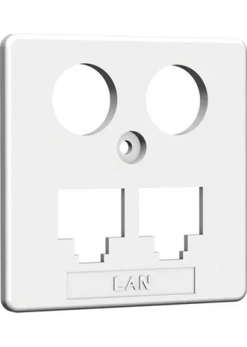 HomeWay HW-ZP-EK1 HAXHSE-G0401-C021 Zentralplatte LAN/LAN reinweiss