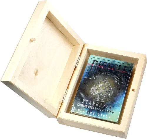 Spielkarten BICYCLE STARGAZER  OVSERVATORY 1 TALIA in Holzkiste