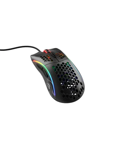 Glorious Model D Gaming-Maus - schwarz, matt - Professionelle Gaming-Maus für Rechtshänder mit Pixart-PMW-3360-Sensor, max. 12.000 DPI und RGB-LED-Beleuchtung für ein individuelles Spielerlebnis.