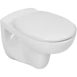 Lavita Arctic Wandtoilette mit Softclose Sitz - Kompaktes Design - Weiße Keramik - Die Lavita Arctic Wandtoilette überzeugt durch ihr kompaktes Design und die hygienische, randlose Bauweise. Ideal für kleine Badezimmer, bietet sie modernen Komfort und einfache Reinigung.