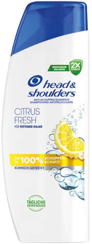 Head & Shoulders Citrus Fresh Anti-Schuppen Shampoo 200ml - Wirksames Anti-Schuppen Shampoo für fettiges Haar. Genießen Sie frischen Zitrusduft und zuverlässigen Schutz vor Schuppen bei täglicher Anwendung.