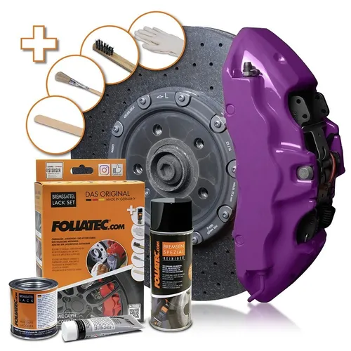 FOLIATEC BREMSSATTEL LACK SET DEEP VIOLET 2179 - Lila Bremssattellack - Bremssattellack in tiefem Violett, ideal für individuelles Tuning und Styling Ihres Fahrzeugs. Verleiht eine hochwertige Optik und schützt vor Rost.
