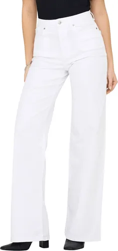 Weite Jeans "ONLMADISON BLUSH HW WIDE DNM CRO NOOS", Gr. M (38) - Länge 30, White - Damen-Weite Jeans von ONLY, hohe Leibhöhe und figurumspielendes Hosenbein. Ideal für entspannte Tage, pflegeleicht und langlebig dank robustem Jeansstoff.