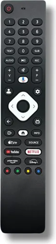 Ersatz Fernbedienung für Mecool KM2 PLUS DELUXE / KD5 Android TV Stick - Tastatur für Android TV Stick, keine Installation nötig und alle Funktionen verfügbar. Ideal für unkomplizierte Bedienung Ihres Streaming-Geräts.