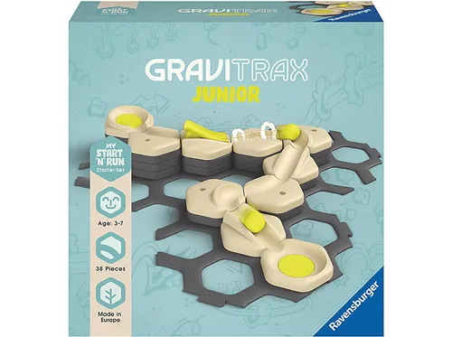 Ravensburger GraviTrax Junior Starter-Set S - interaktive Kugelbahn für Kinder ab 3 Jahren, fördert Kreativität und motorische Fähigkeiten