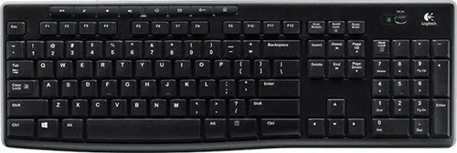 Logitech K270 Wireless Keyboard - Kabellose Tastatur mit USB Anschluss, 8 Multimedia-Sondertasten und bis zu 2 Jahre Batterielebensdauer