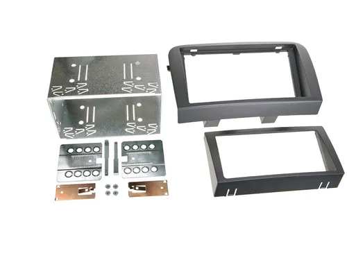2-DIN Radioblende für Fiat Croma 2005, schwarz - Einbaurahmen & Radioblenden, passend für 2-DIN Autoradios und sorgt für eine perfekte Integration ins Fahrzeuginterieur.