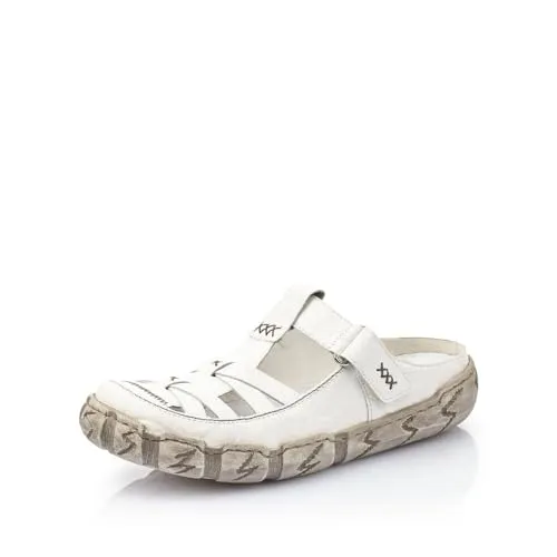 Rieker Damen Low-Top Sneaker L0396 - Clogs für Damen, aus hochwertigem Glattleder für ein optimales Fußklima und hohe Atmungsaktivität, ideal für Freizeit und Alltag.
