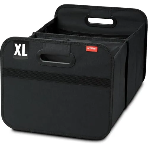 achilles Auto Kofferraum Organizer XL – Geräumige Faltbox mit 35L Stauraum - Kofferraumtaschen mit 35L Volumen, robust und pflegeleicht, ideal für Ordnung im Auto. Praktisch faltbar und vielseitig einsetzbar für alle Fahrzeugtypen.