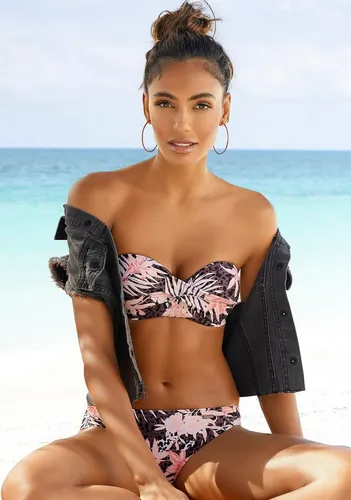 Buffalo Bügel-Bandeau-Bikini im Mustermix braun 36
