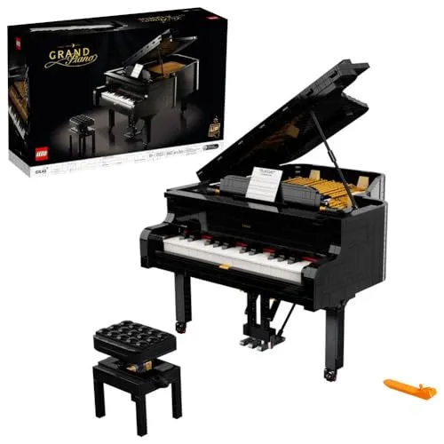 LEGO Ideas Grand Piano 21323 - Bauspielzeugset: Erleben Sie den ersten spielbaren LEGO Grand Piano mit 25-Tasten-Tastatur und authentischem Hammermechanismus. Ein kreatives DIY-Projekt für Musikliebhaber und Pianisten.