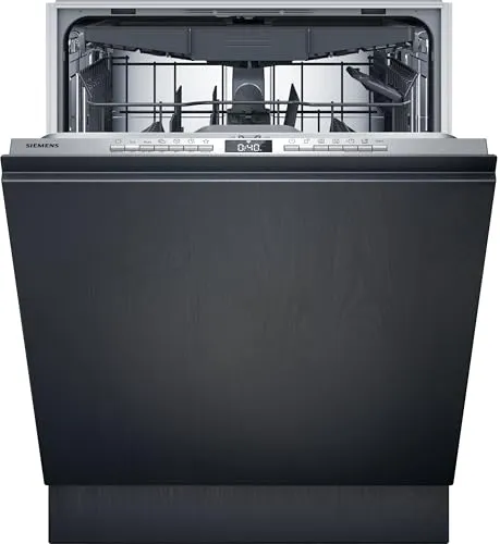 SIEMENS SX63EX06VE iQ300 Geschirrspüler - Vollintegrierbarer Geschirrspüler mit nur 44 dB, ideal für ruhige Küchen. Energieeffizienzklasse B und moderne Wifi-Technologie für smartes Geschirrspülen.