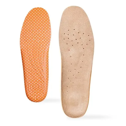 Bama Comfort Komfort-Fußbett mit Memory Foam, Unisex, Braun/Orange, Größe: 36 - Hochwertige Einlegesohle mit individueller Polsterung aus Memory Foam für optimalen Tragekomfort. Ideal für Freizeit- und Alltagsschuhe – atmungsaktiv und pflegeleicht!