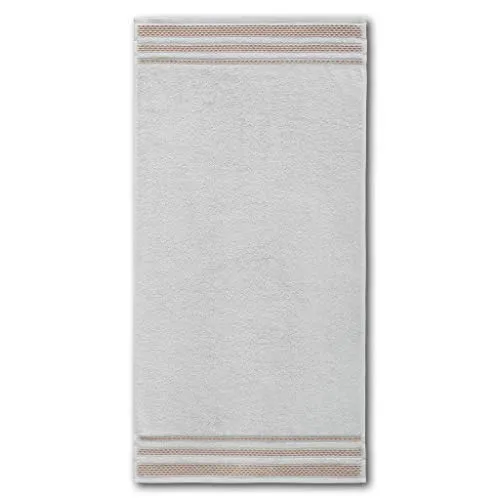 Dyckhoff Frottierserie 'Pure Elegance' Delta Handtuch 50 x 100 cm Silber - Grau