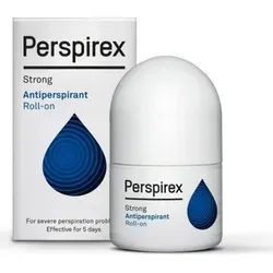 Perspirex Strong Antitranspirant Deoroller 20 ml - Perspirex Strong Deoroller, 20 ml, bietet langanhaltenden Schutz gegen Schweiß und Körpergeruch. Ideal für den täglichen Einsatz, um Ihre Kleidung trocken zu halten und Ihnen ein frisches Gefühl zu verleihen.