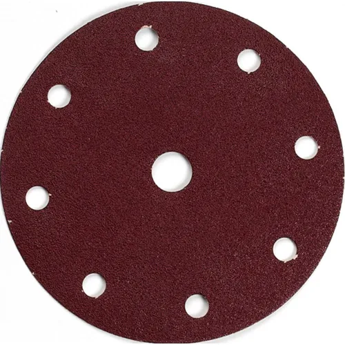 Makita P-32611 Schleifpapier K120 150mm - 50 Stück - Schleifblätter für Holz und Metall, mit Klettbefestigung und Lochung zur Staubabsaugung für sauberes Arbeiten.