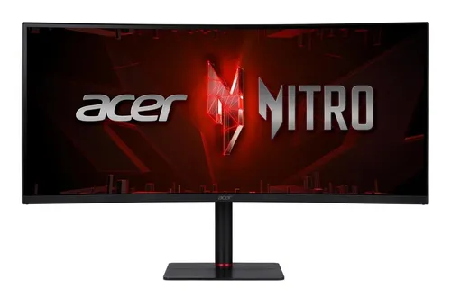 Acer Nitro XV345CUR - 34 Zoll Curved Gaming-Monitor, Ultra WQHD, 180 Hz, 1 ms Reaktionszeit, ideal für immersive Spielerlebnisse