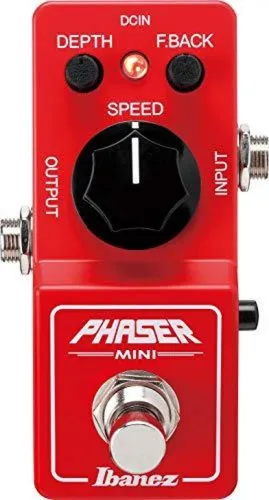 Ibanez Phaser Mini Pedal - Effektgerät für E-Gitarre - Kompaktes Phaser-Effektgerät, ideal für kreative Klanggestaltung und vielseitige Sounds auf der Bühne oder im Studio.