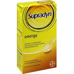 Bayer Vital GmbH Supradyn Brausetabletten 30 Stück mit Orangengeschmack - Praktische Brausetabletten für eine gezielte Nährstoffversorgung. Ideal zur Unterstützung des täglichen Wohlbefindens. Nahrungsergänzungsmittel aus der Apotheke.