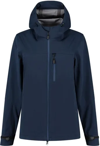 Blue Loop Damen Virga Shell Regenjacke - L - dress blue - Funktionsjacke aus 100% recyceltem Polyester, wasserdicht und atmungsaktiv, ideal für Outdoor-Aktivitäten bei jedem Wetter.